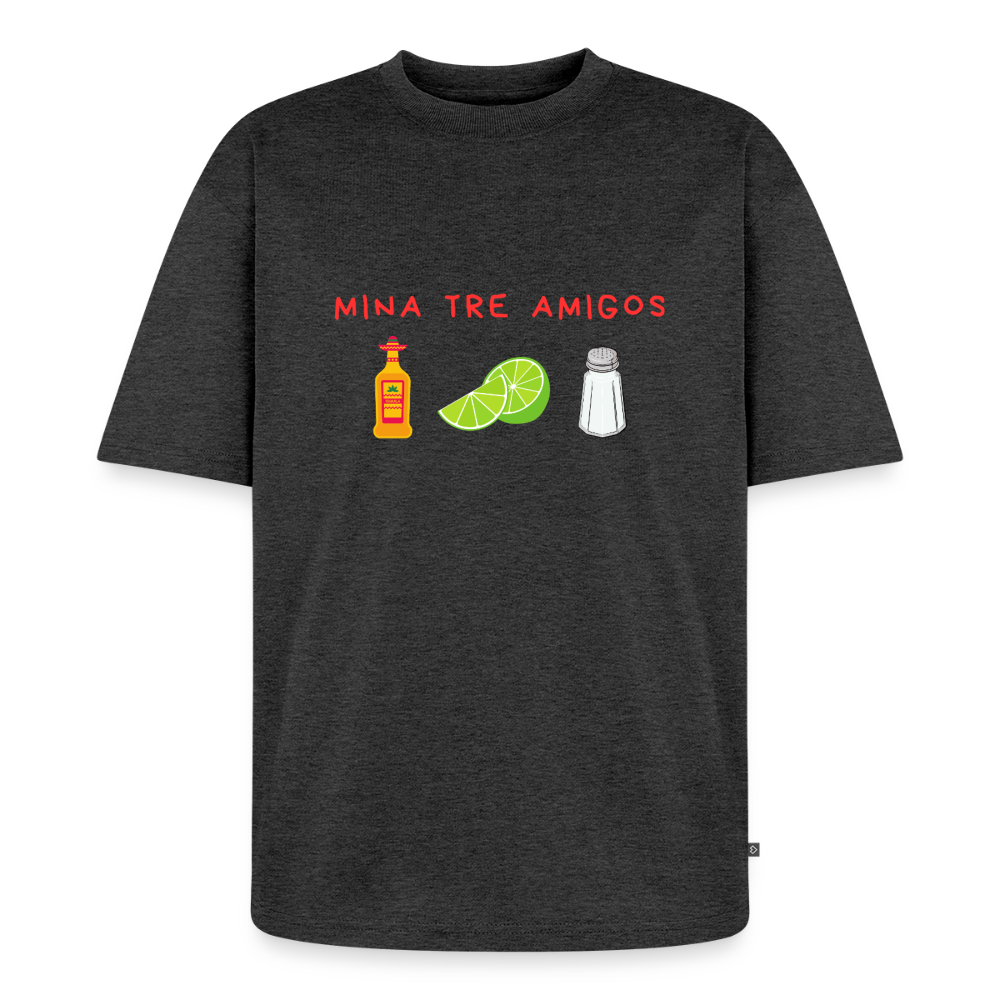 Mina tre amigos oversized premium-T-shirt Unisex - antracitmelerad