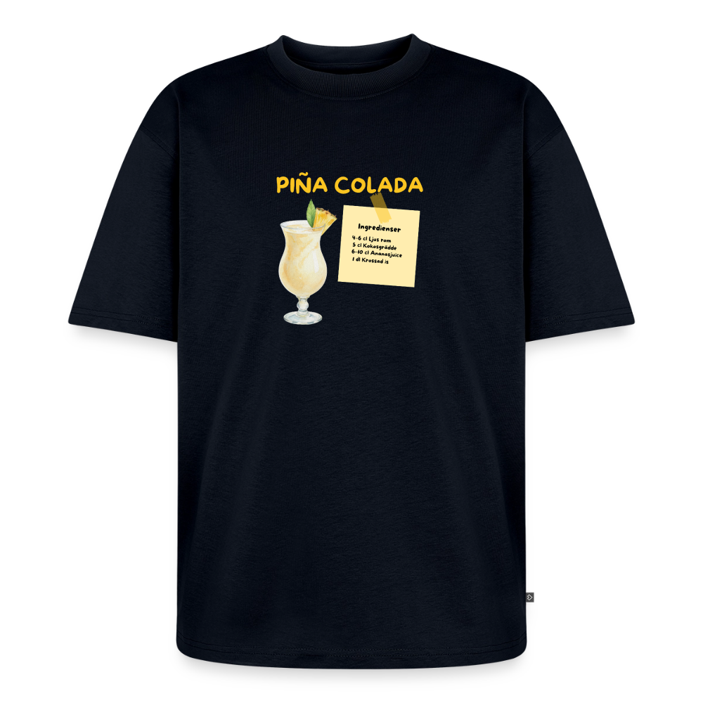 Pina Colada oversized premium-T-shirt unisex - marinblå
