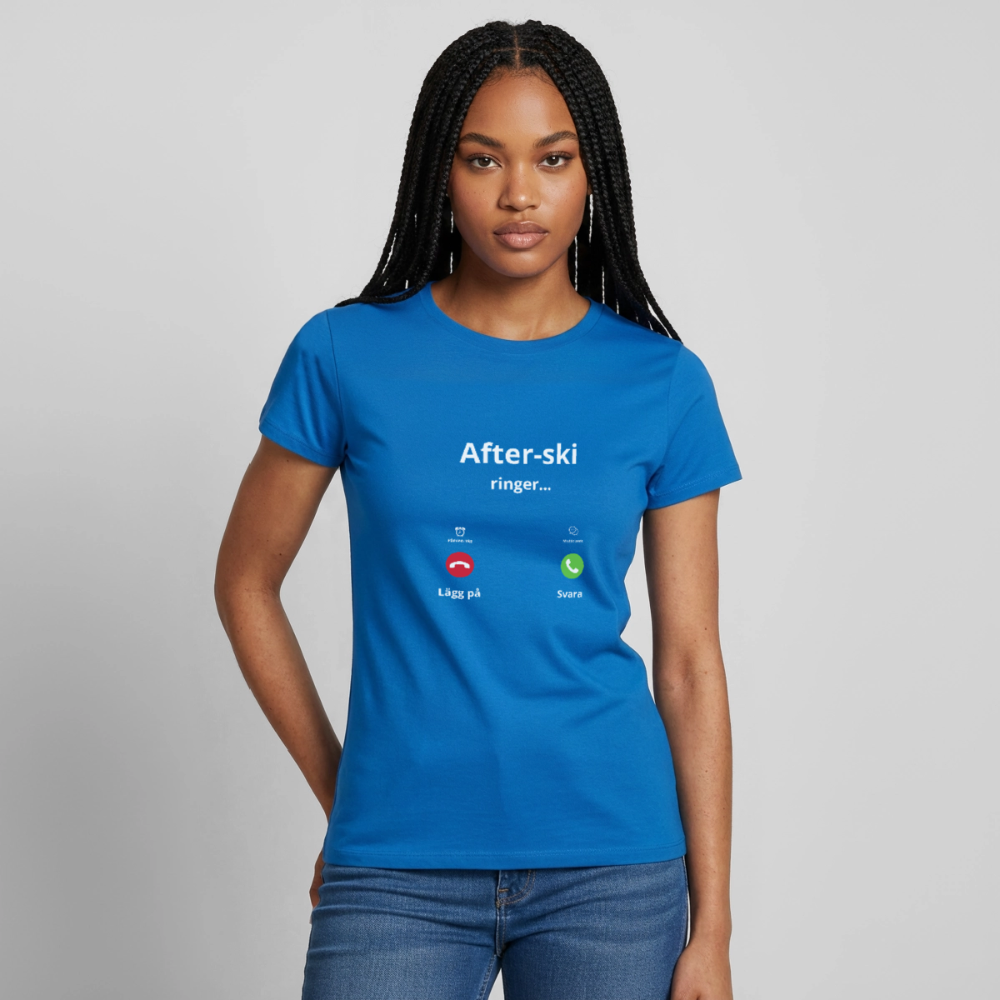 After-ski ringer... T-shirt dam - royalblå