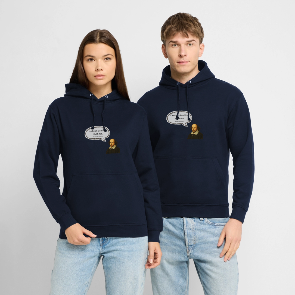 Undvik baksmällan förbli full Hoodie Unisex - marinblå