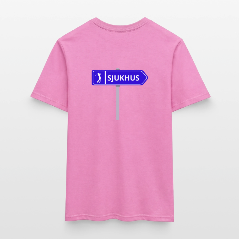 Sjukhus skylt T-shirt herr - rosa