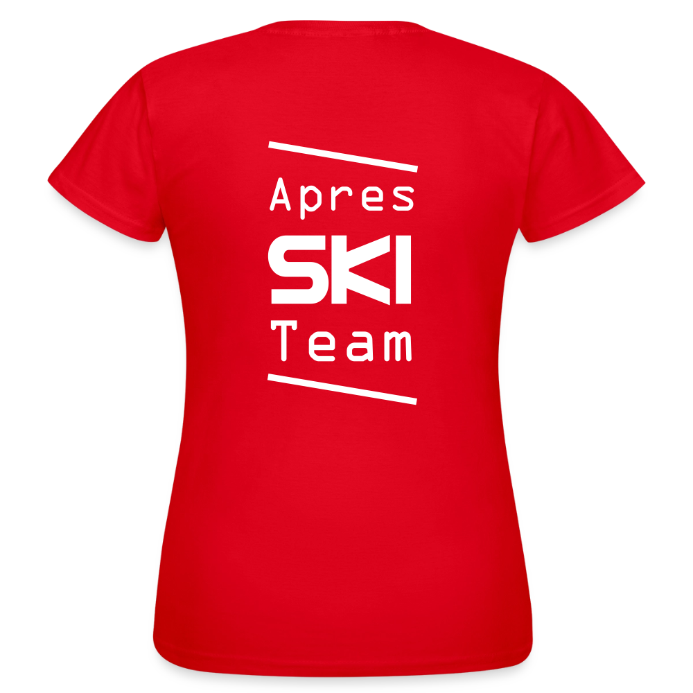 Apres ski team T-shirt Dam - röd