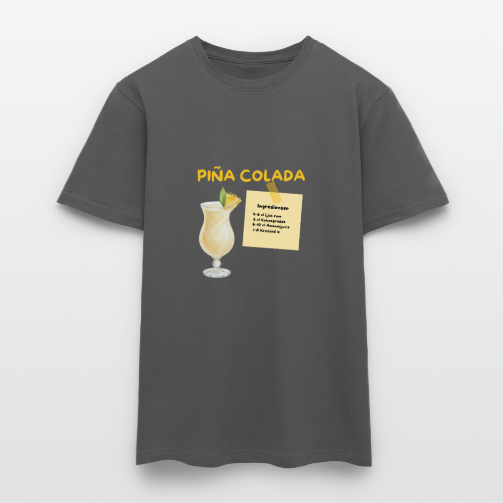 Pina colada T-shirt Herr - kolgrå