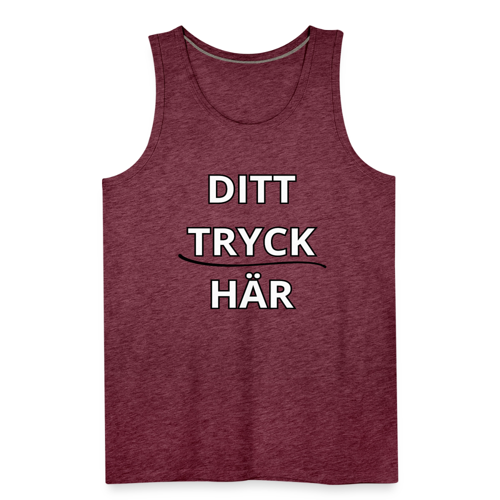 Men’s Premium Tank Top - bordeauxmelerad