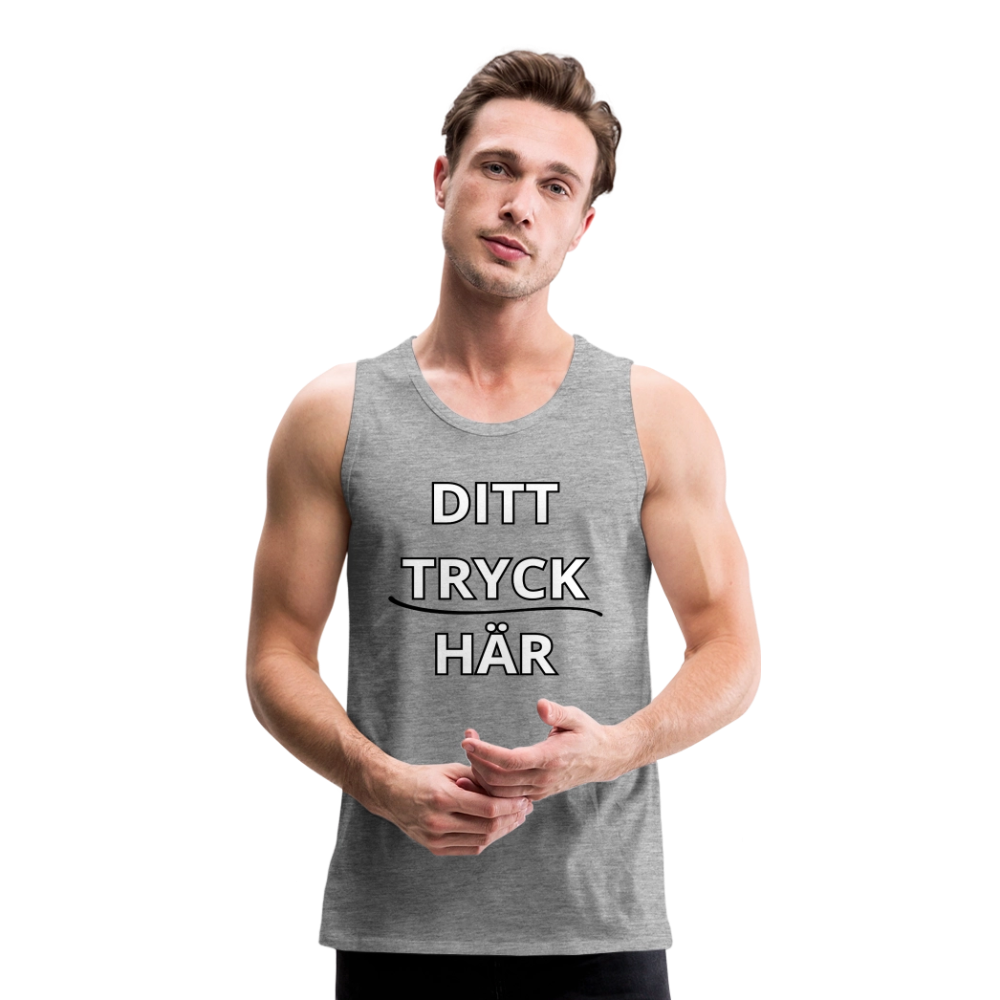 Men’s Premium Tank Top - gråmelerad