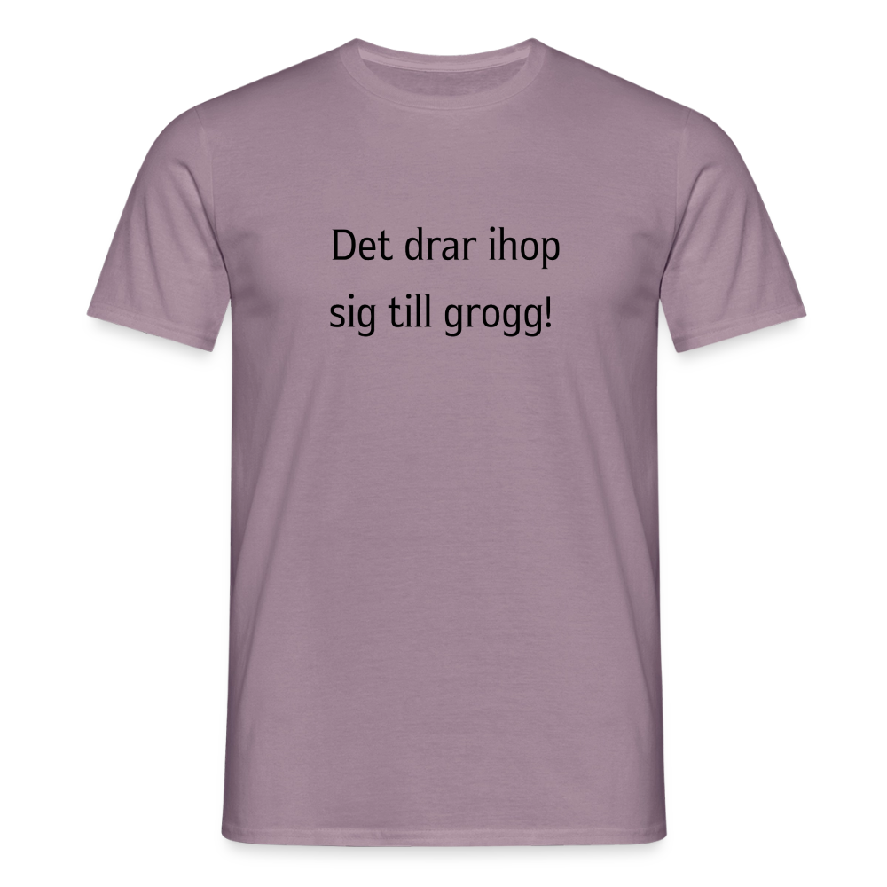 Det drar ihop sig till grogg! T-shirt herr - lilagrå 