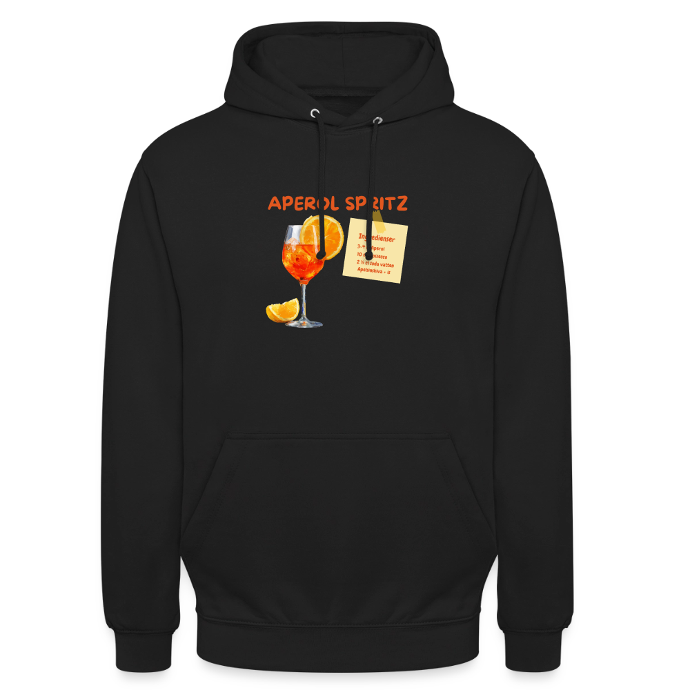 Aperol spritz Hoodie Unisex - svart