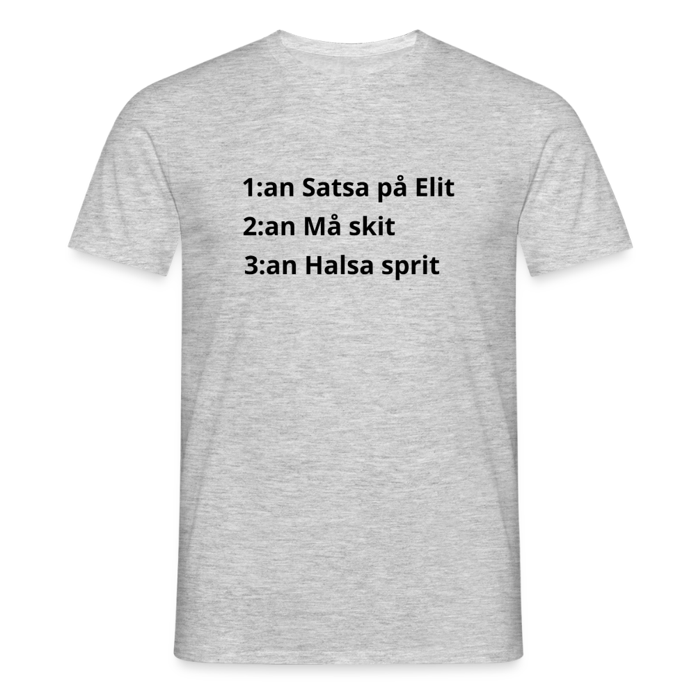 1-3:an T-shirt herr - gråmelerad