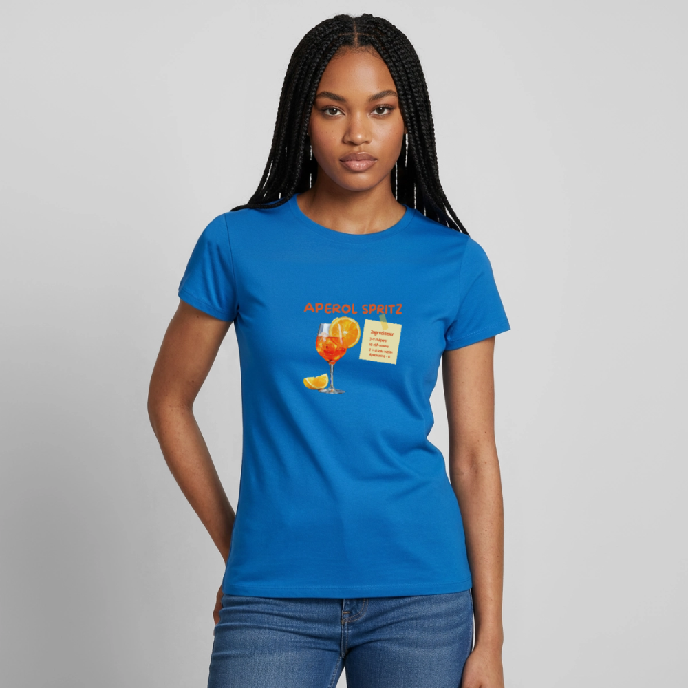 Aperol spritz T-shirt Dam - royalblå