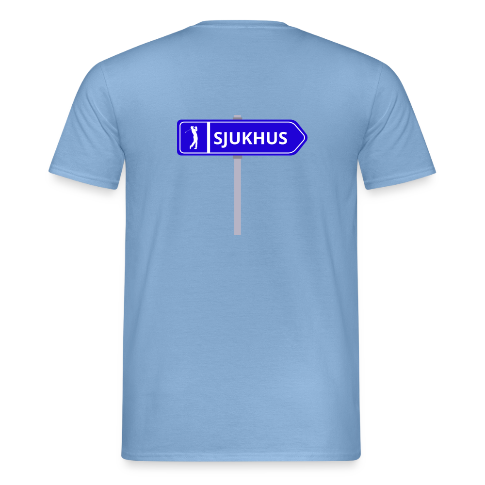 Sjukhus skylt T-shirt herr - carolina blue