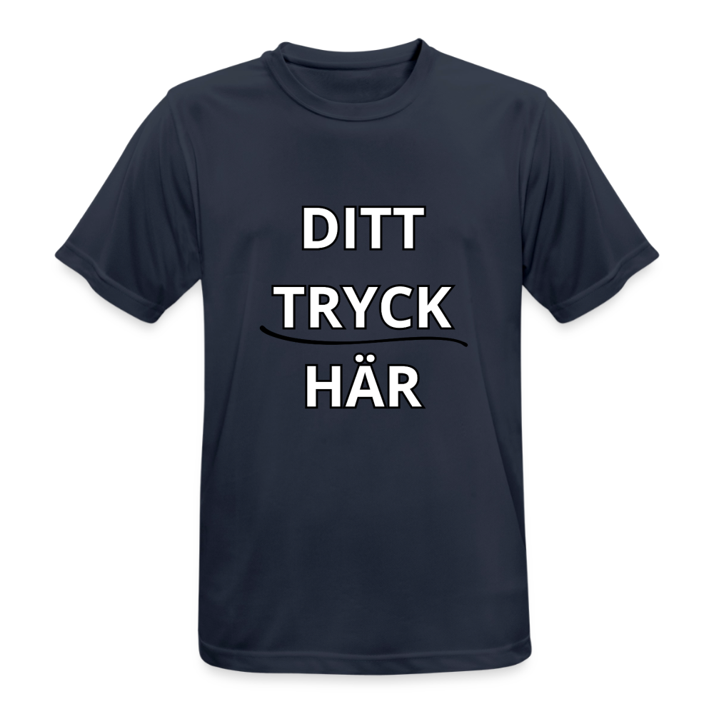 Andningsaktiv T-shirt herr - mörkmarinblå