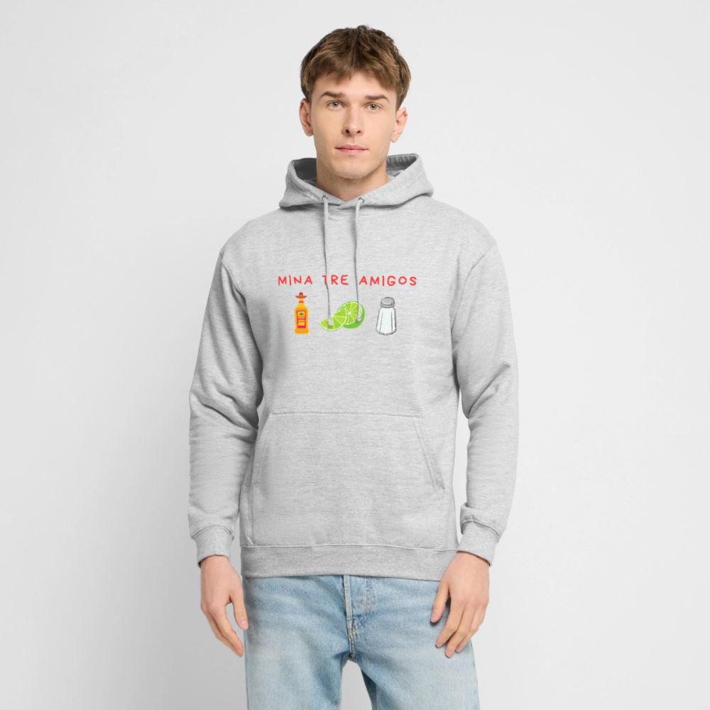 Mina tre amigos Hoodie Unisex - ljusgråmelerad