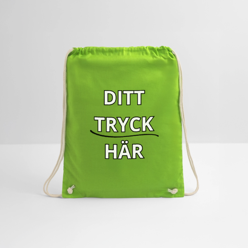 Drawstring Bag - neongrön