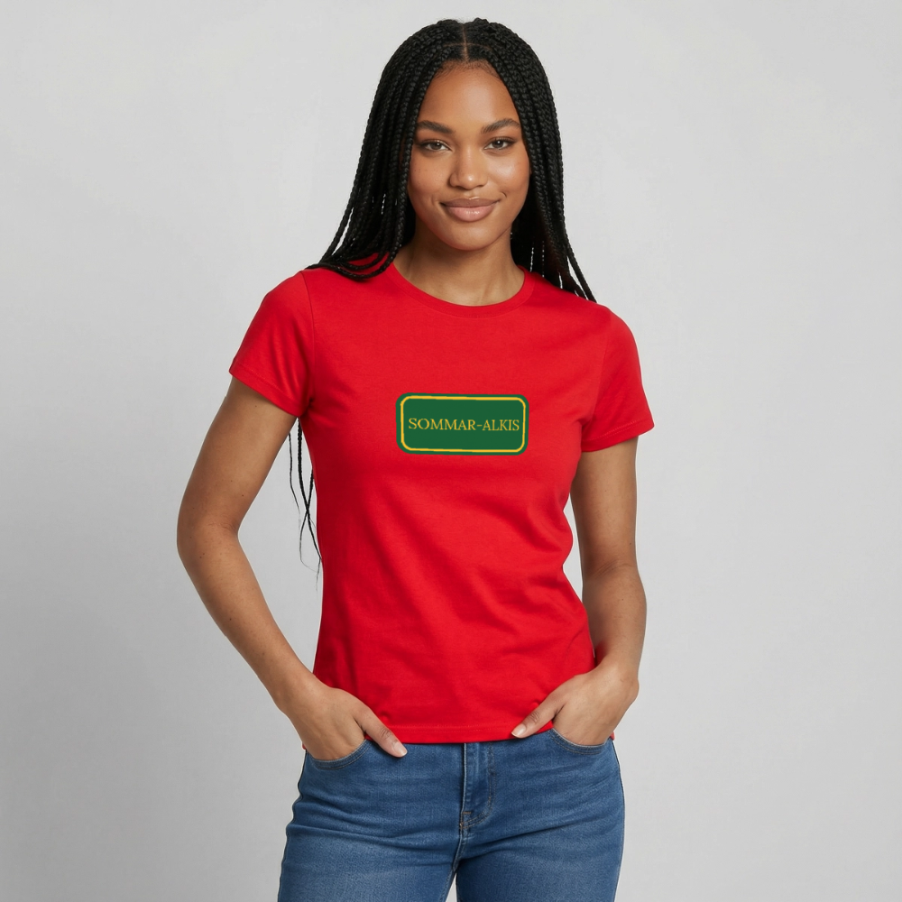 Sommar-alkis T-shirt dam - röd
