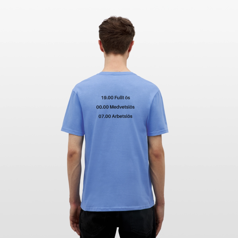 Fullt ös, medvetslös och arbetslös T-shirt herr - carolina blue