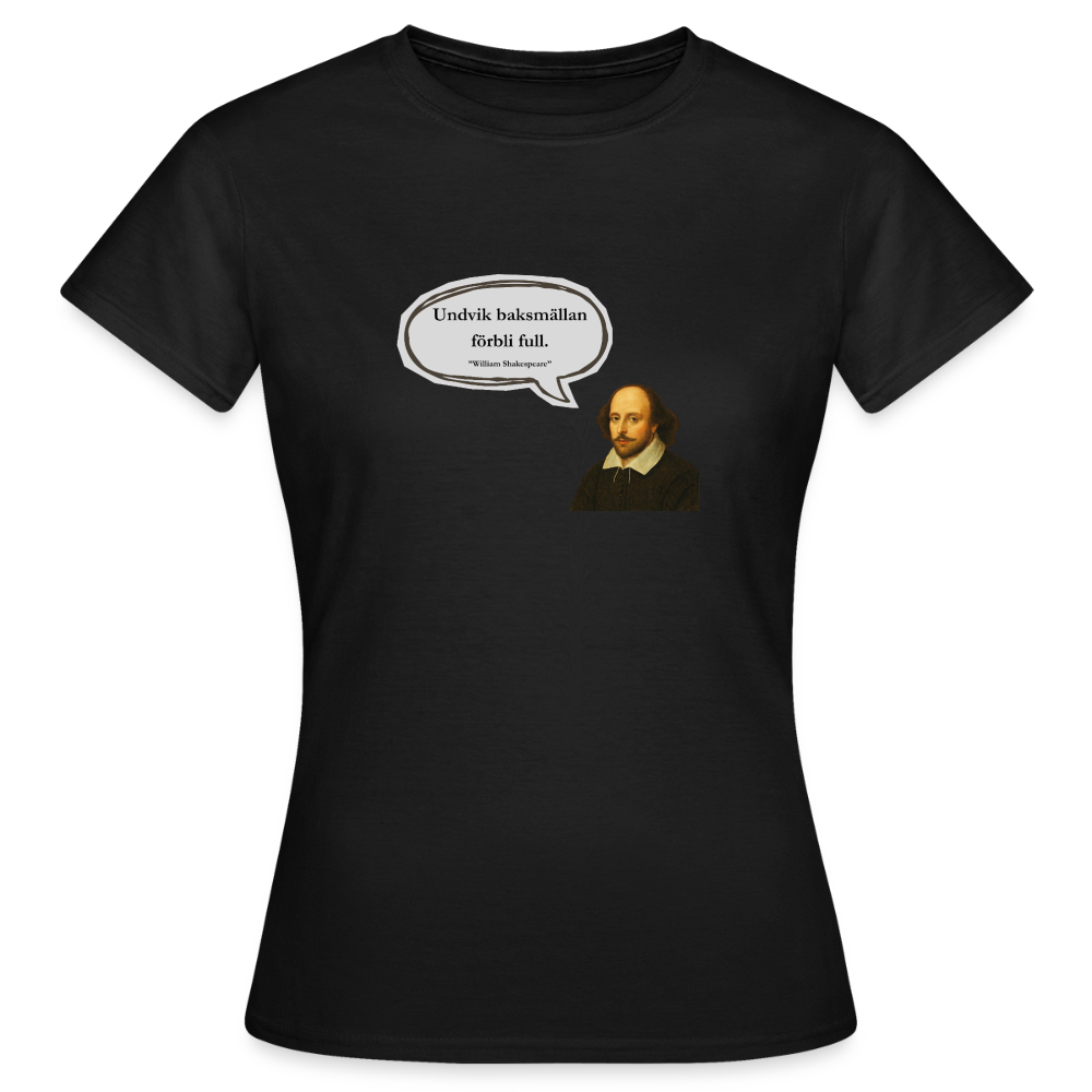 Undvik baksmällan förbli full T-shirt Dam - svart