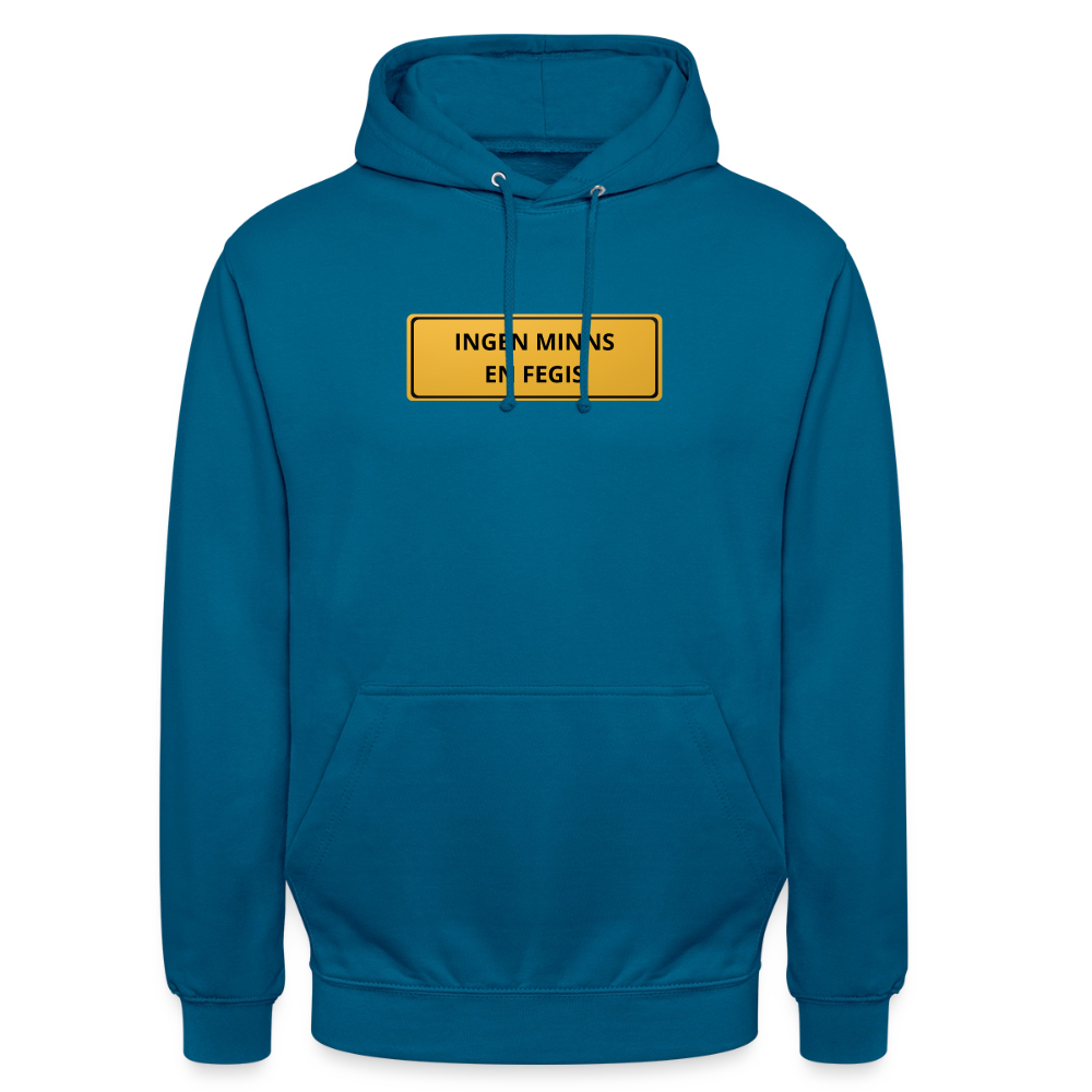 Ingen minns en fegis Hoodie Unisex - djuphavsblå 
