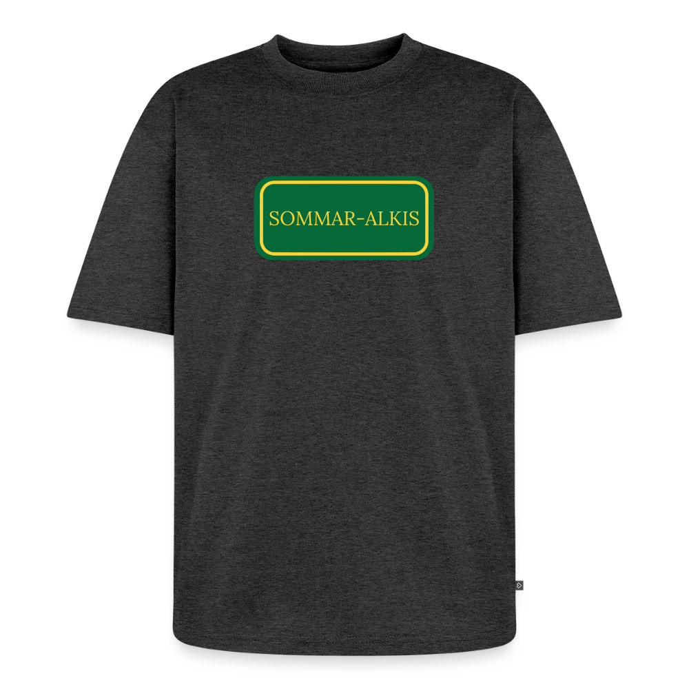 Sommar-alkis Oversized premium-T-shirt unisex - antracitmelerad
