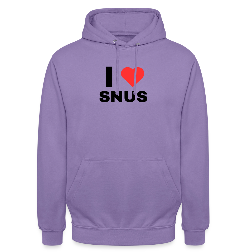 I love snus Hoodie unisex - lavendel