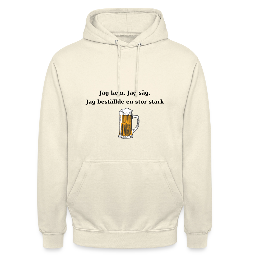 Jag kom, jag såg, jag beställde en stor stark Hoodie Unisex - vaniljmilkshake