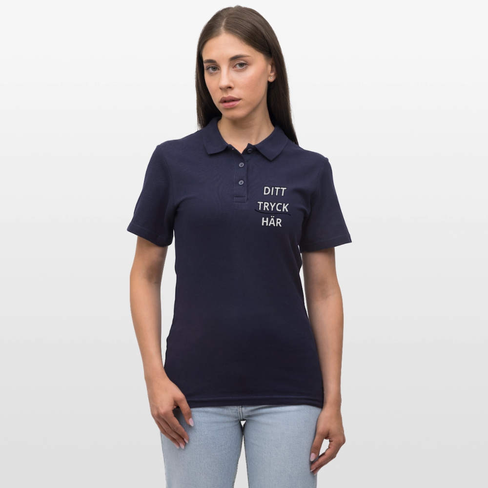 Women's Polo Shirt - marinblå