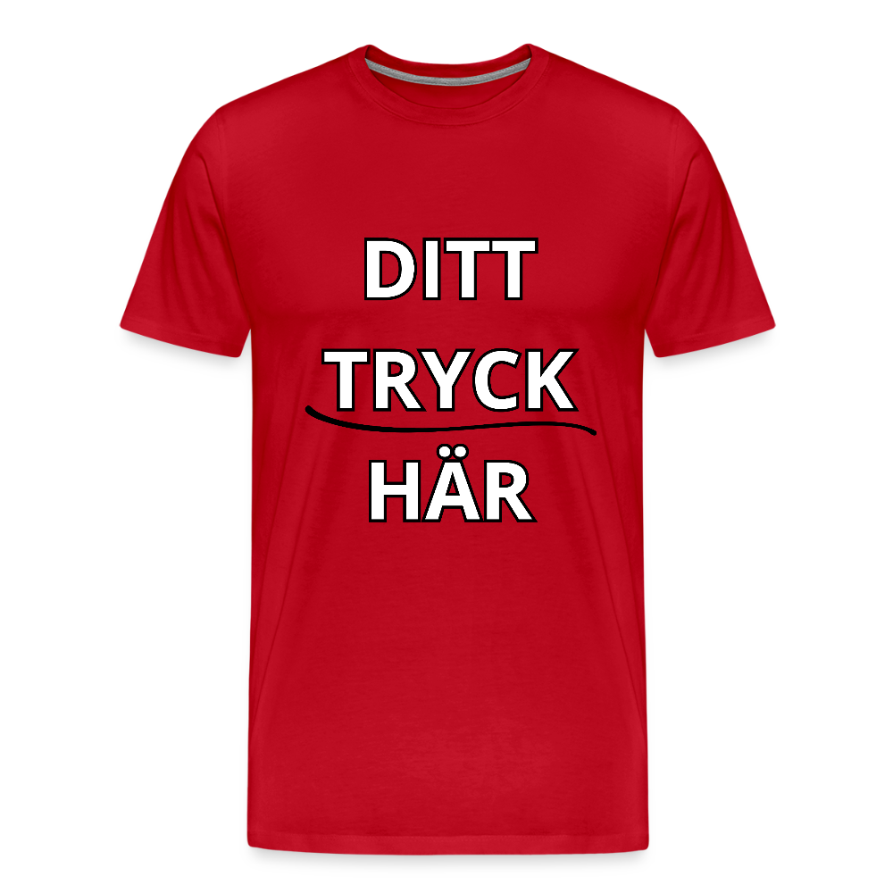 Premium-T-shirt herr - röd