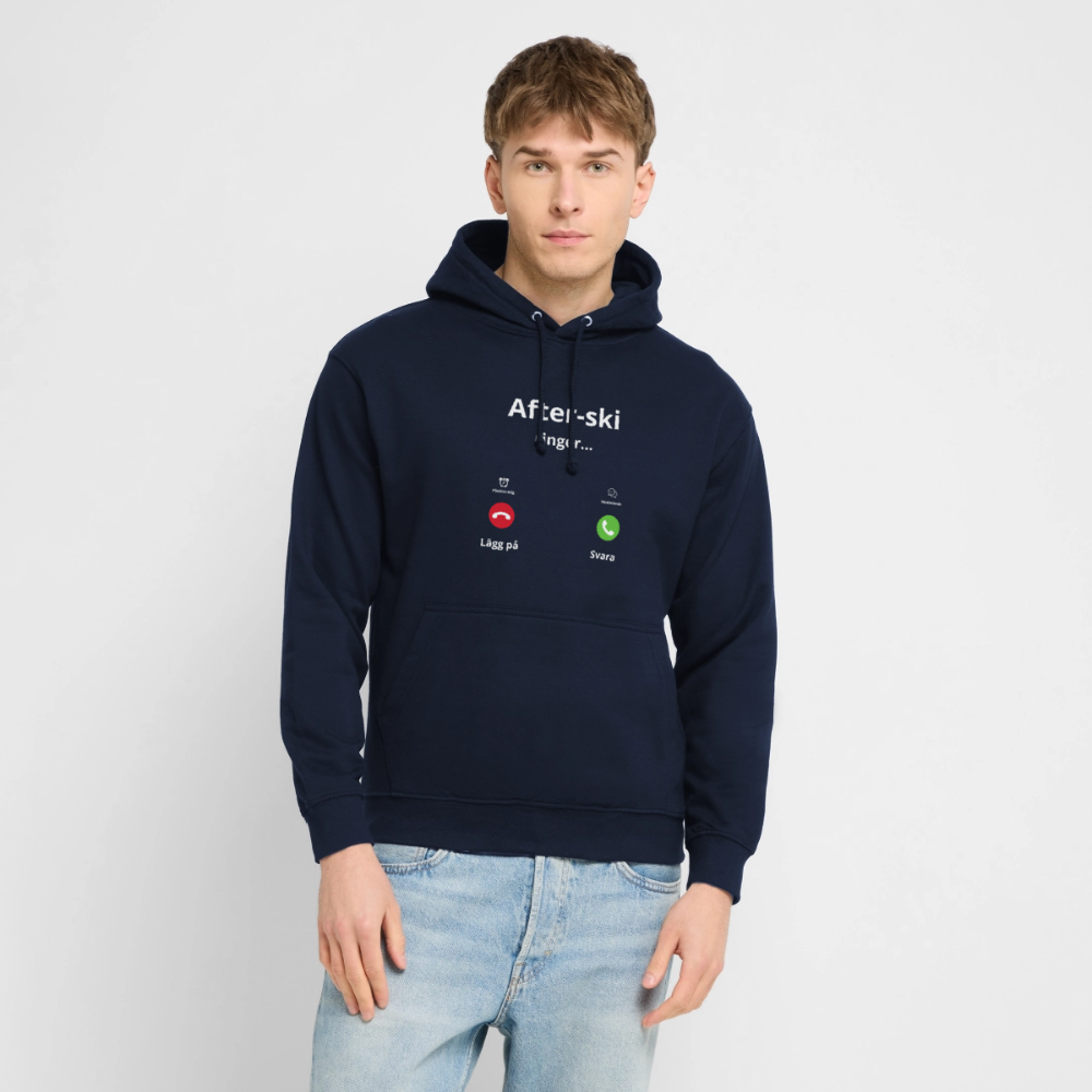 After-ski ringer... Hoodie unisex - marinblå