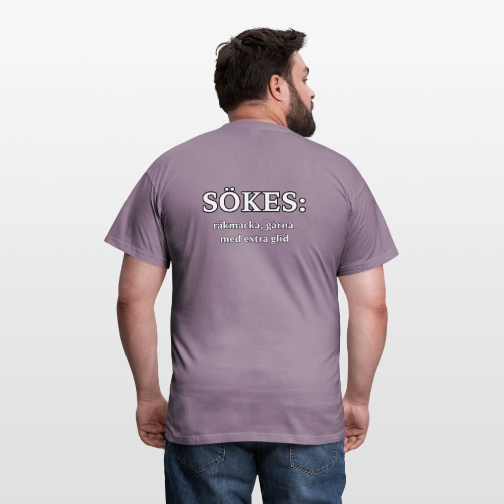 Sökes: Räkmacka, gärna med extra glid T-shirt Herr - lilagrå 