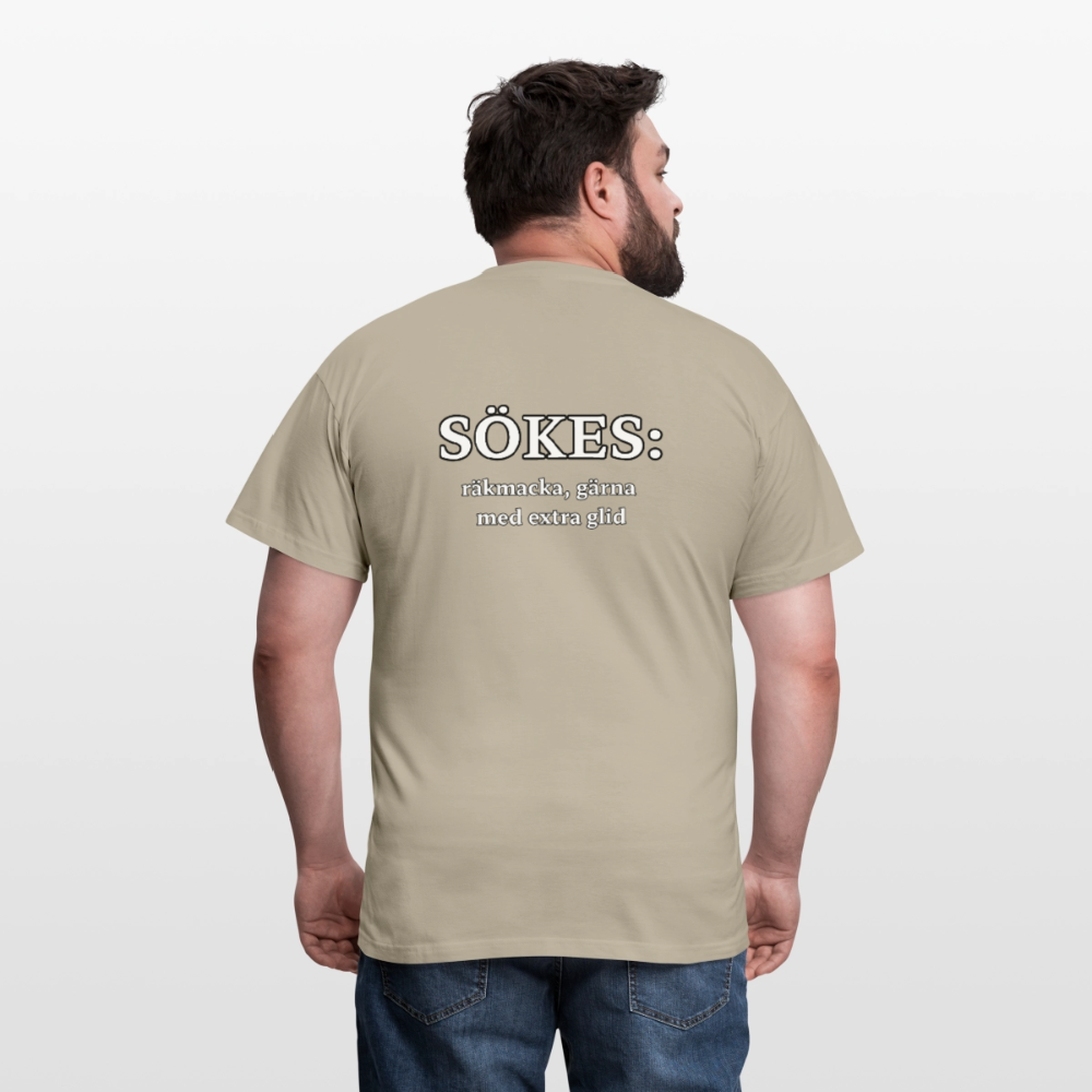 Sökes: Räkmacka, gärna med extra glid T-shirt Herr - sandbeige