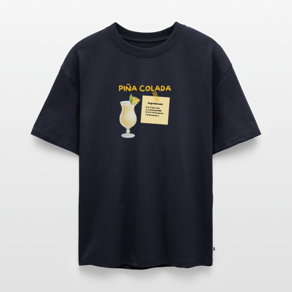 Pina Colada oversized premium-T-shirt unisex - marinblå