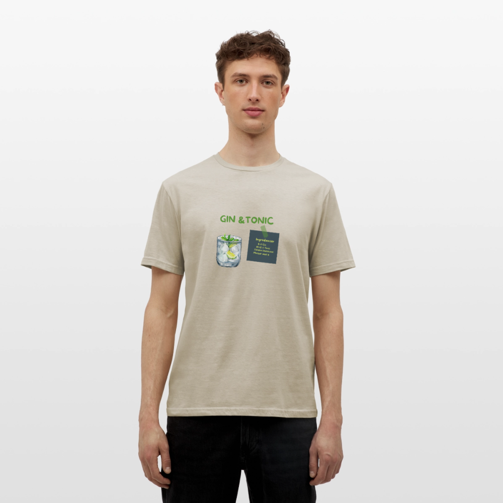 Gin & tonic T-shirt herr - sandbeige