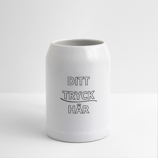 Beer Mug - vit