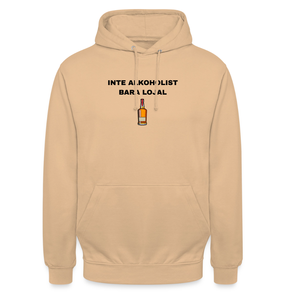 Inte alkoholist bara lojal Hoodie Unisex - persika