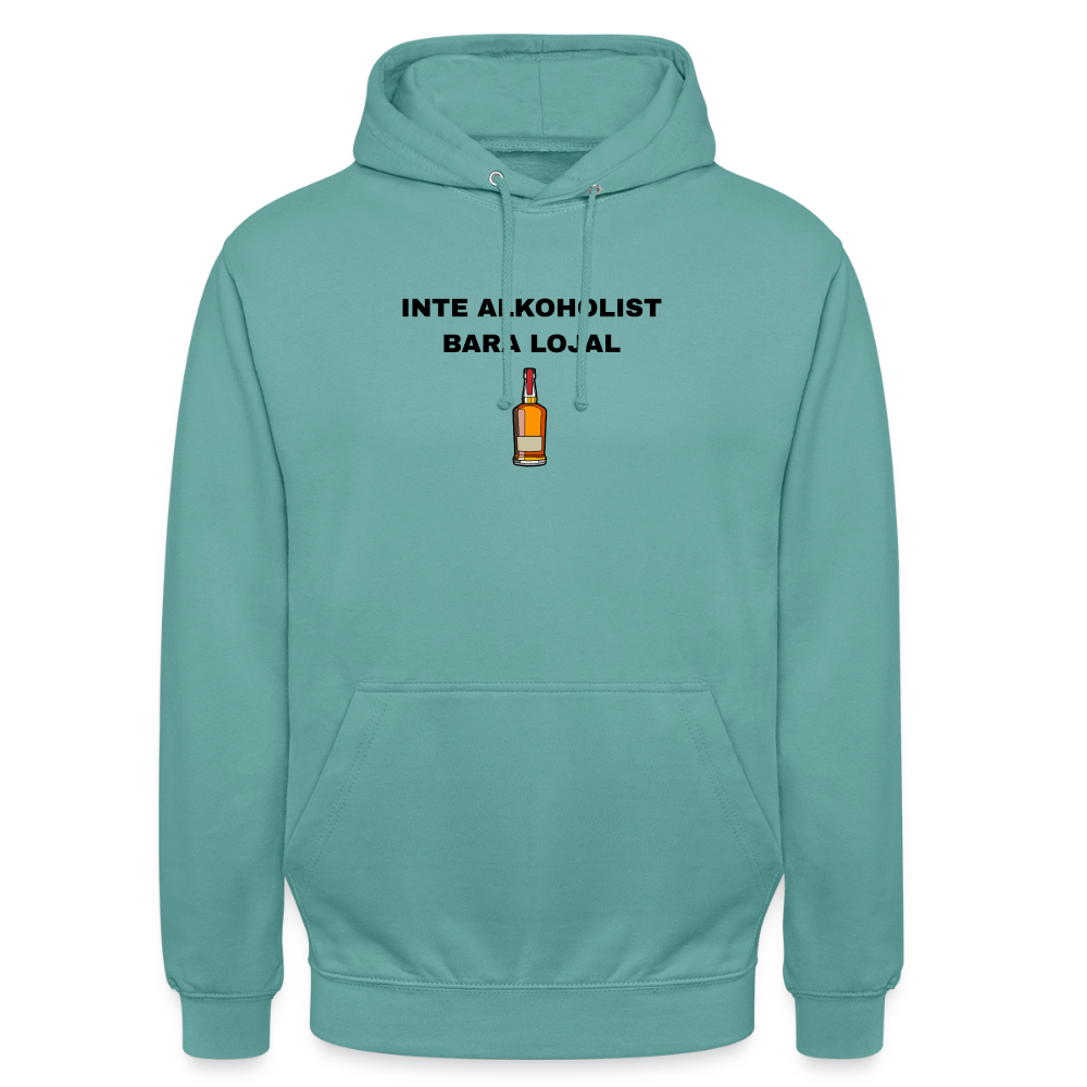 Inte alkoholist bara lojal Hoodie Unisex - pastellturkos