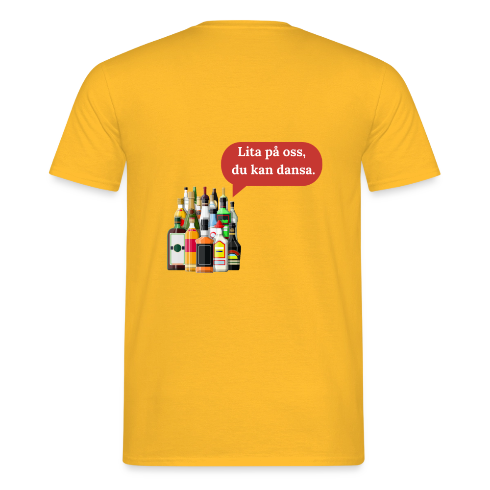 Lita på oss, du kan dansa T-shirt Herr - gul