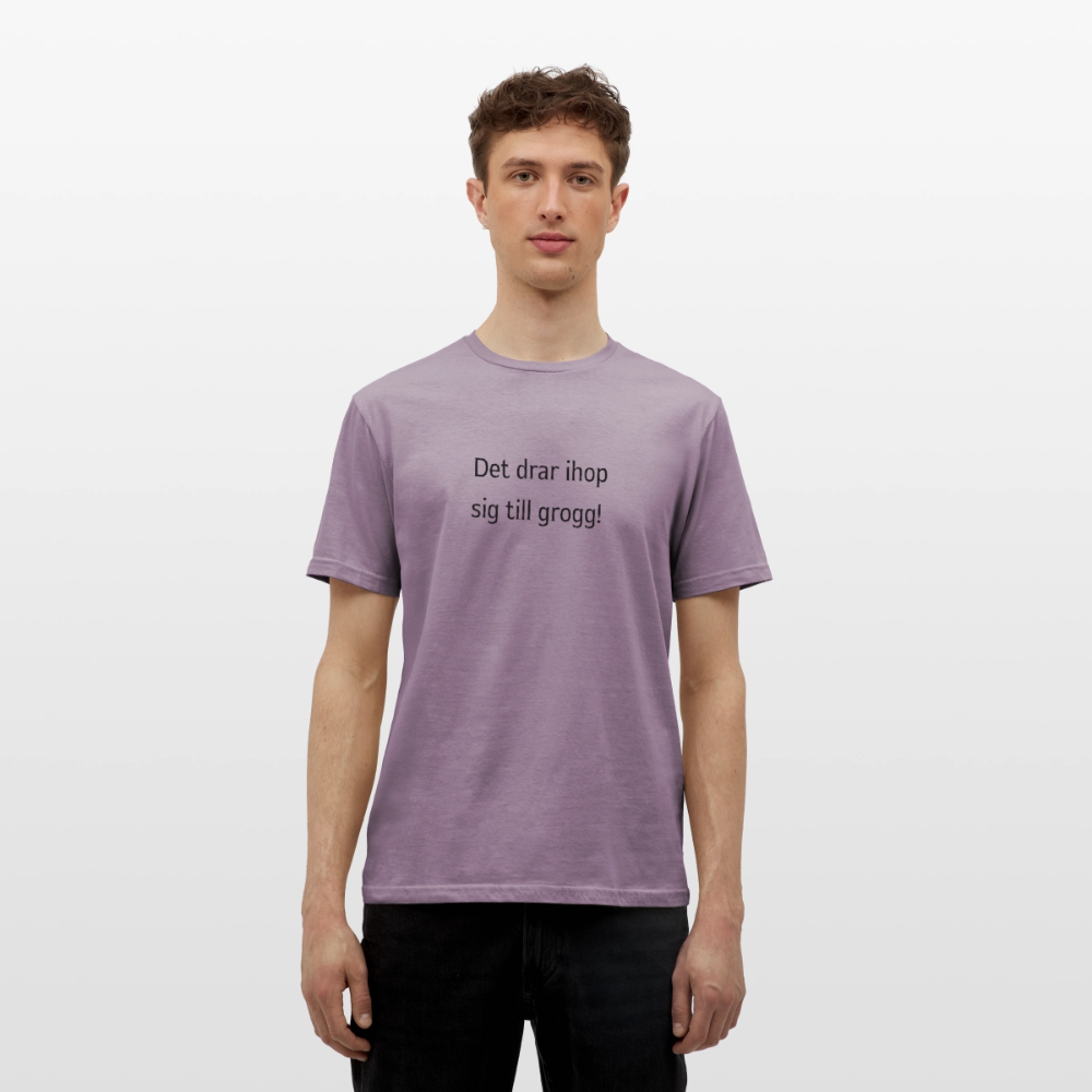 Det drar ihop sig till grogg! T-shirt herr - lilagrå 