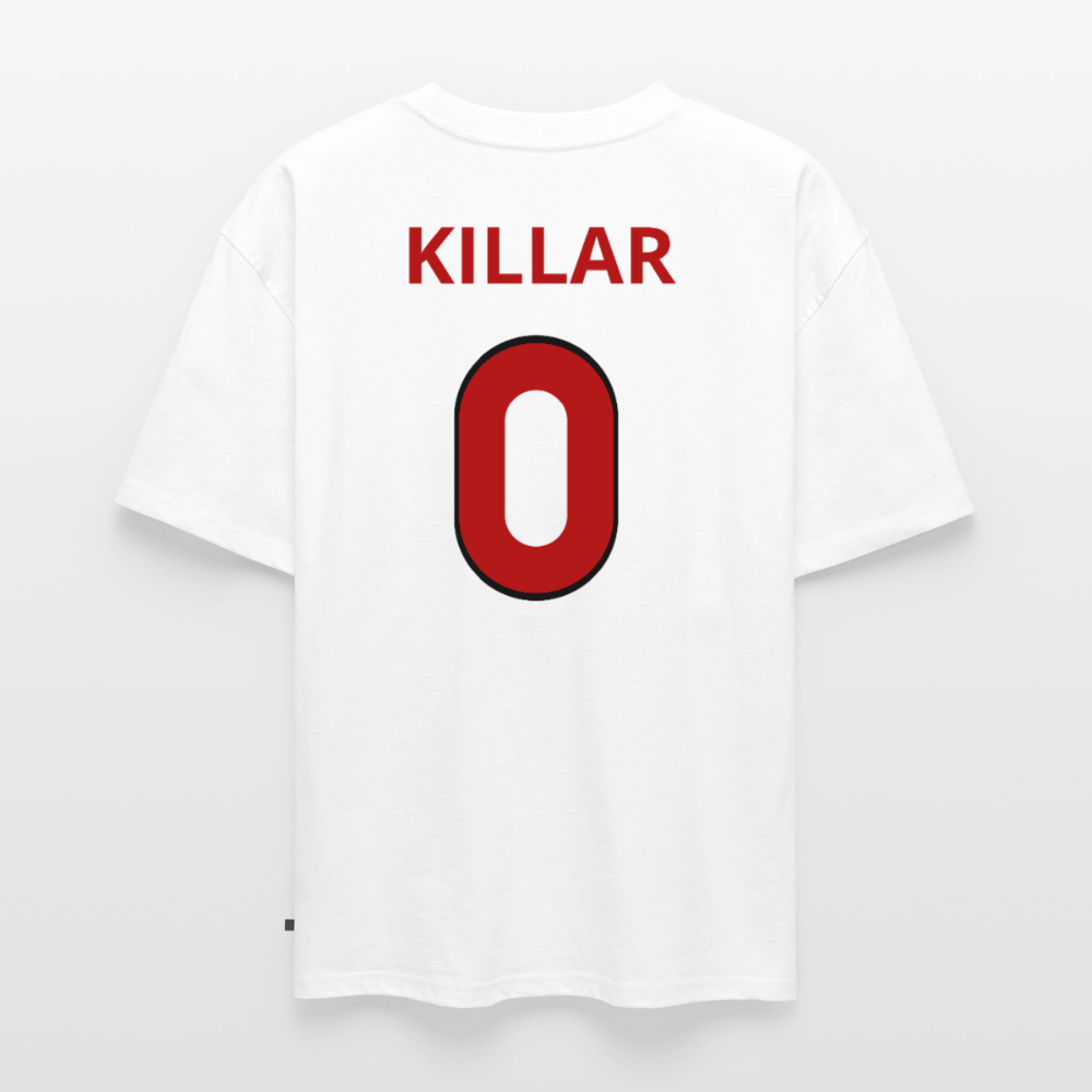 Killar 0 oversized premium-T-shirt unisex - vit