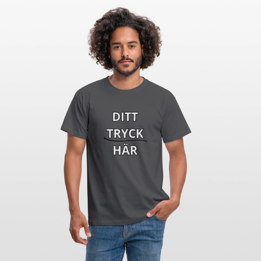 T-shirt herr - kolgrå