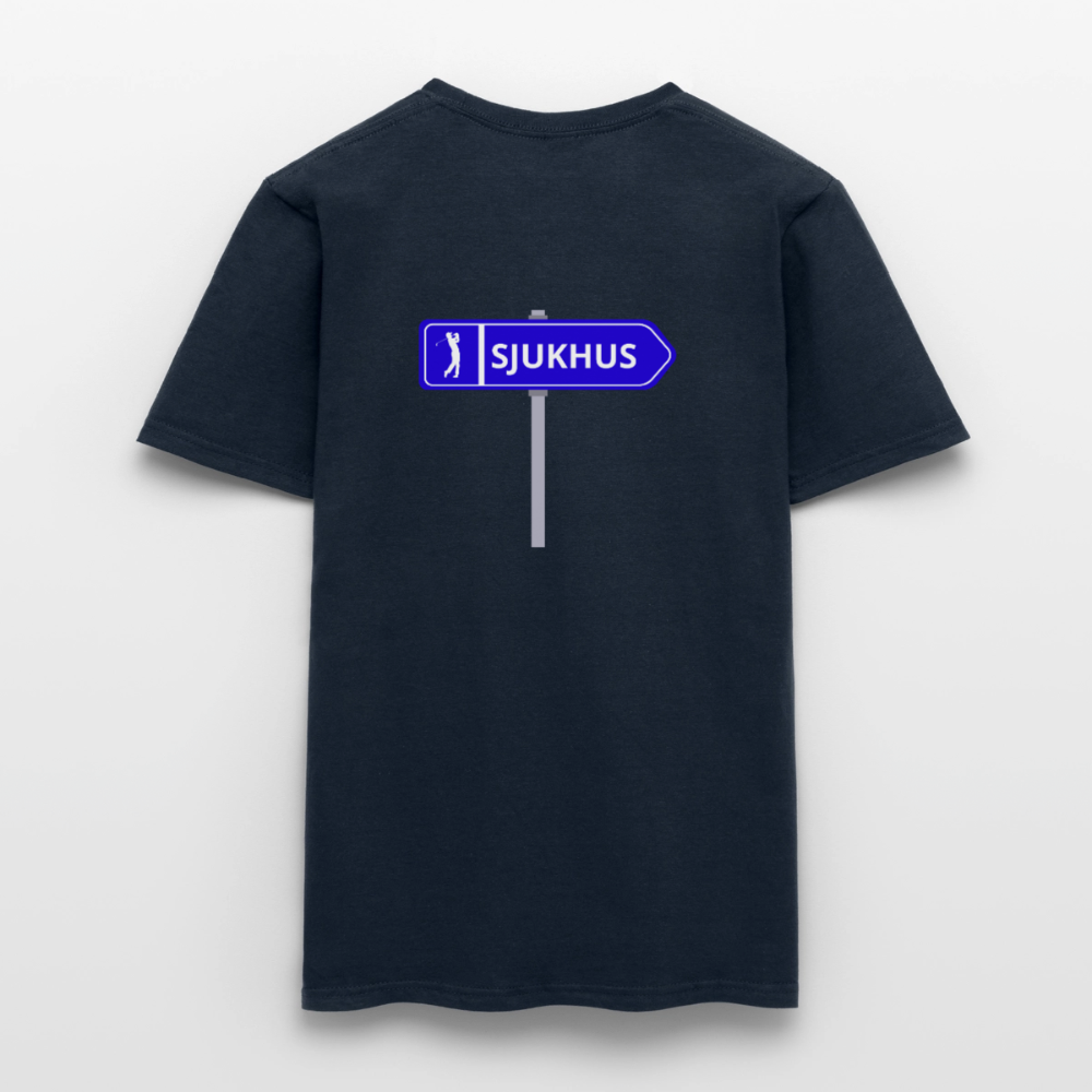 Sjukhus skylt T-shirt herr - marinblå
