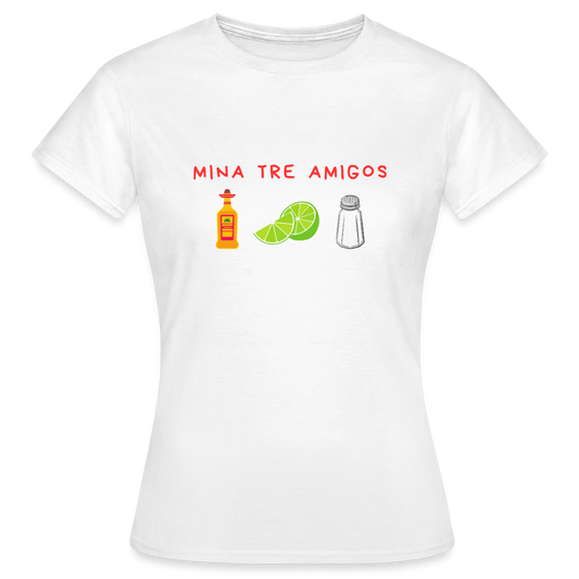 Mina tre amigos T-shirt Dam - vit