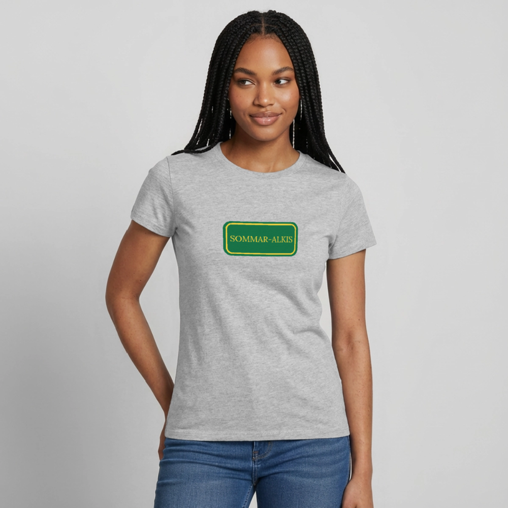 Sommar-alkis T-shirt dam - gråmelerad