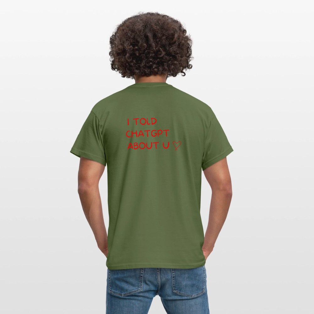 I told ChatGPT about u T-shirt herr - Militärgrön