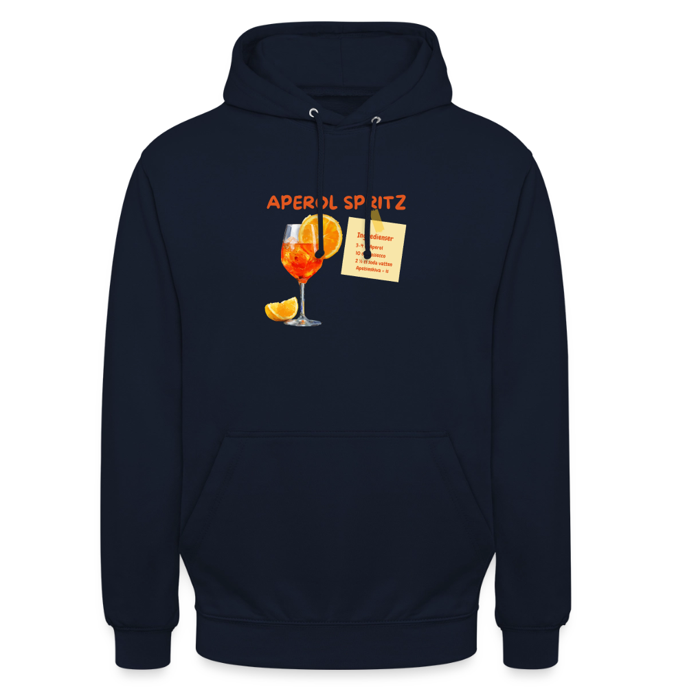 Aperol spritz Hoodie Unisex - marinblå