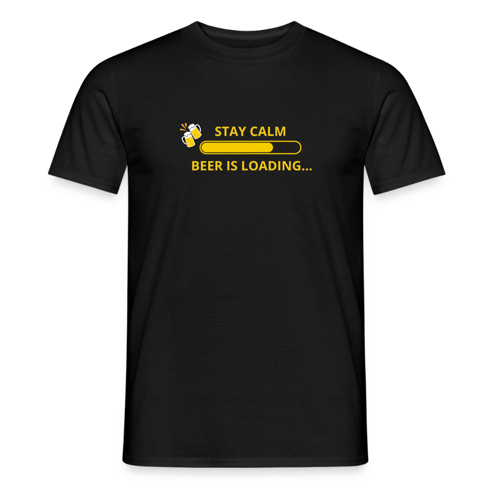 Stay calm beer is loading T-shirt herr - svart