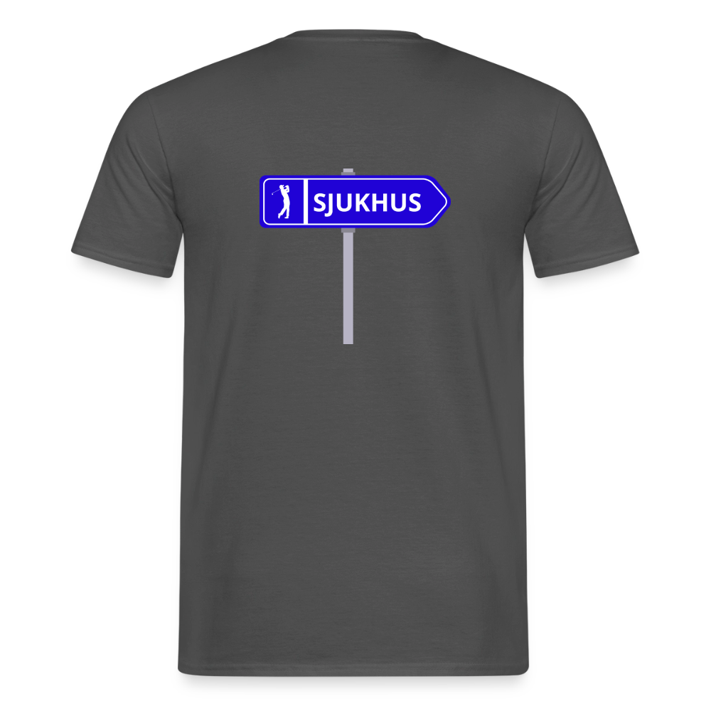 Sjukhus skylt T-shirt herr - kolgrå