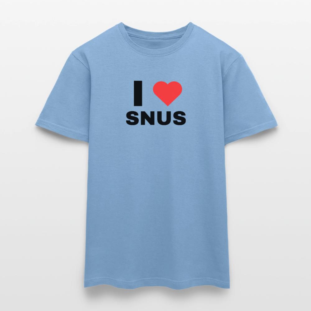 I love snus T-shirt herr - carolina blue