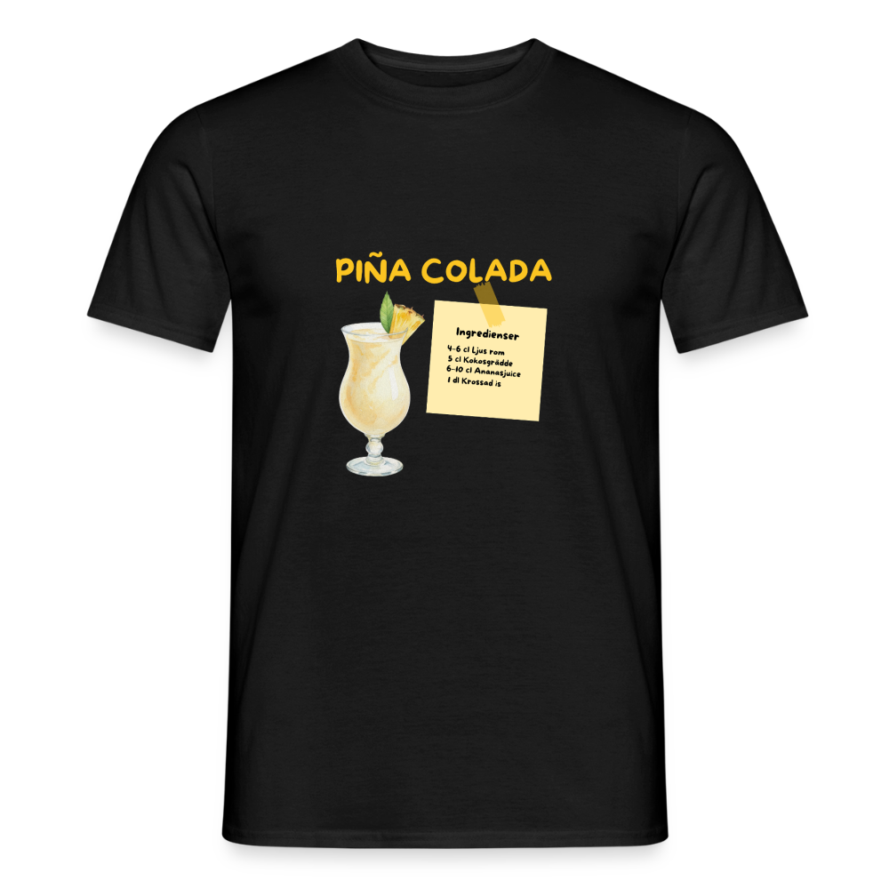 Pina colada T-shirt Herr - svart