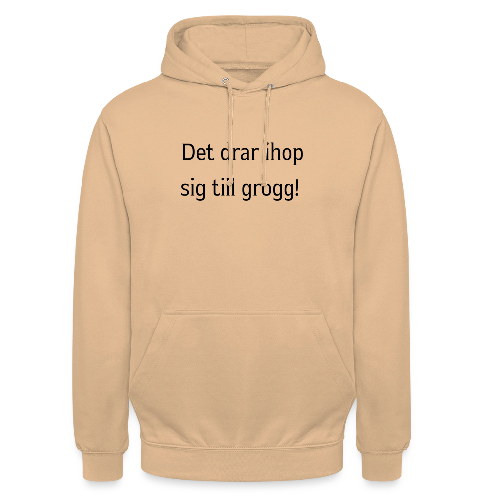 Det drar ihop sig till grogg! Hoodie Unisex - persika