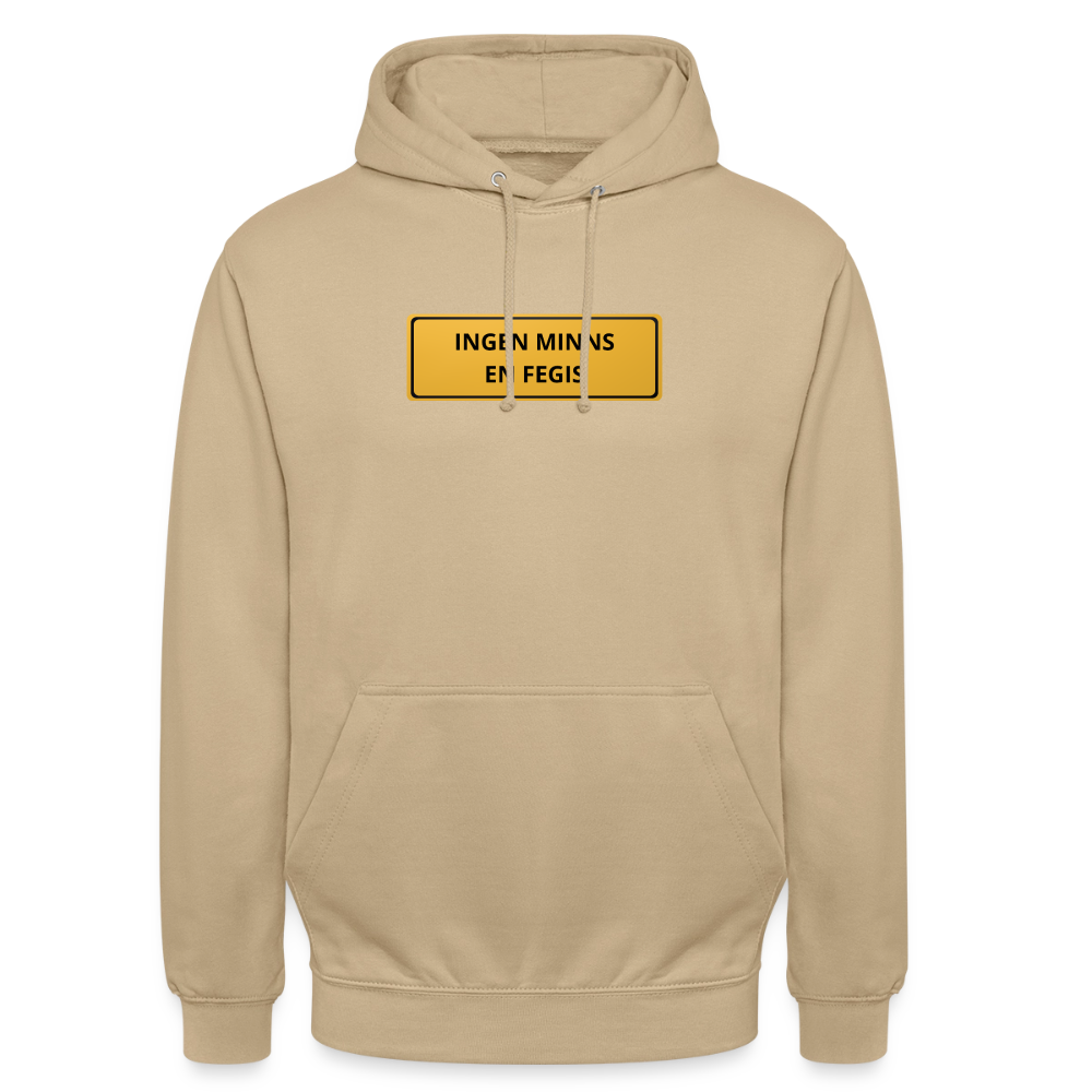 Ingen minns en fegis Hoodie Unisex - beige