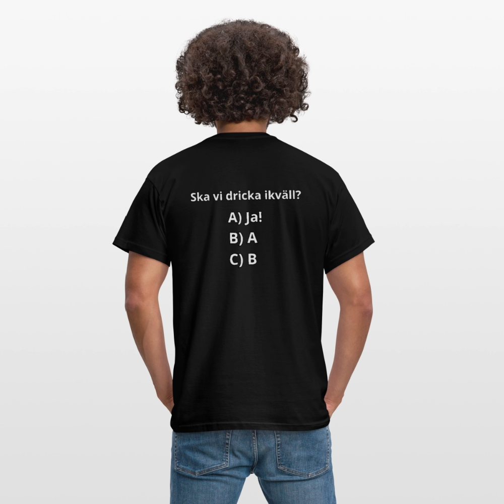 Ska vi dricka ikväll? T-shirt Herr - svart
